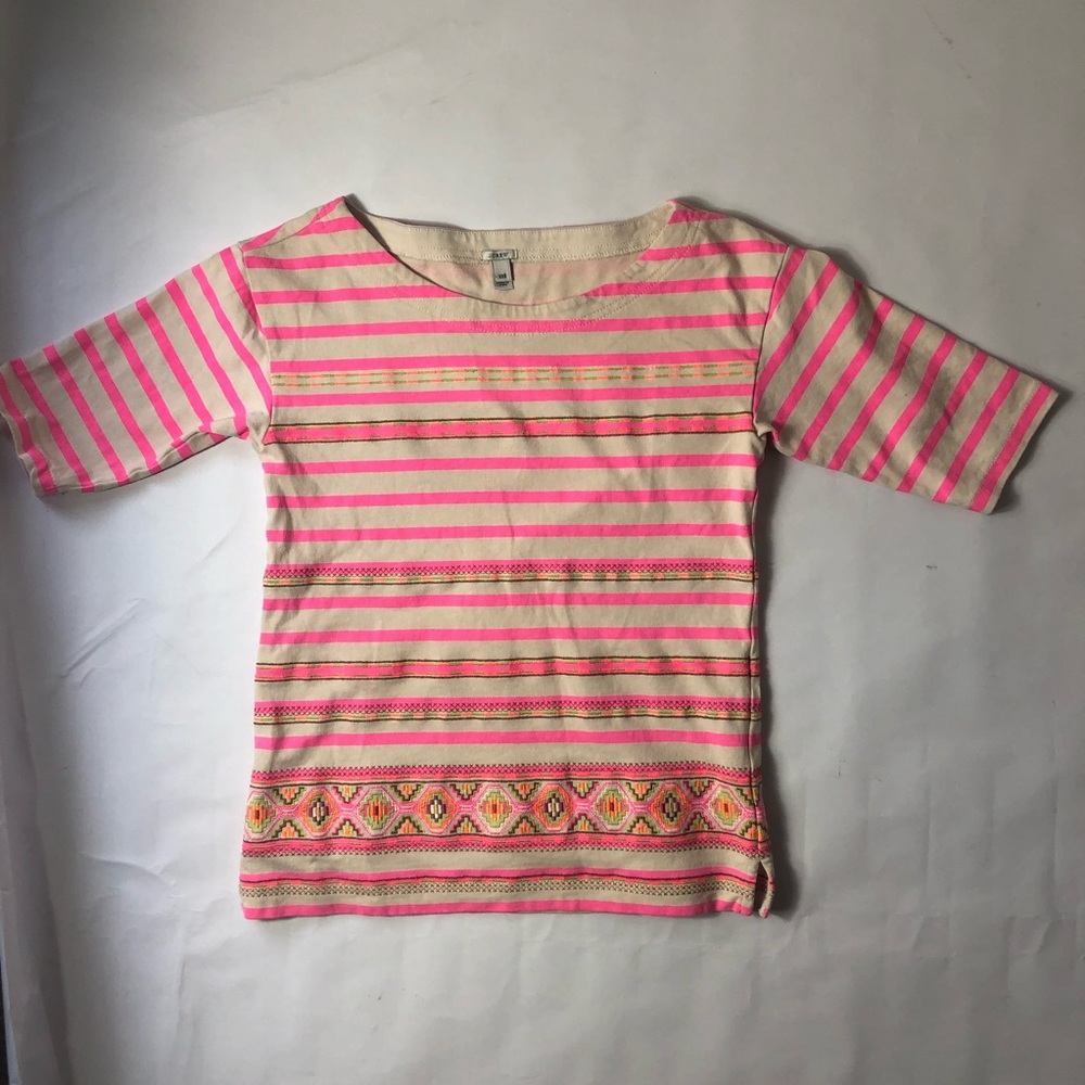 Super Cute J Crew Stripe Shirt